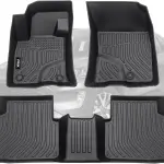 VIWIK Floor Mats Fit for Ford Escape 2020 2021 2022 2023 2024 (Not Hybrid), Car Mats All Weather Custom Floor Liners Full Set 1st and 2nd Row, TPE Car Accessories for Escape Not Hybrid
