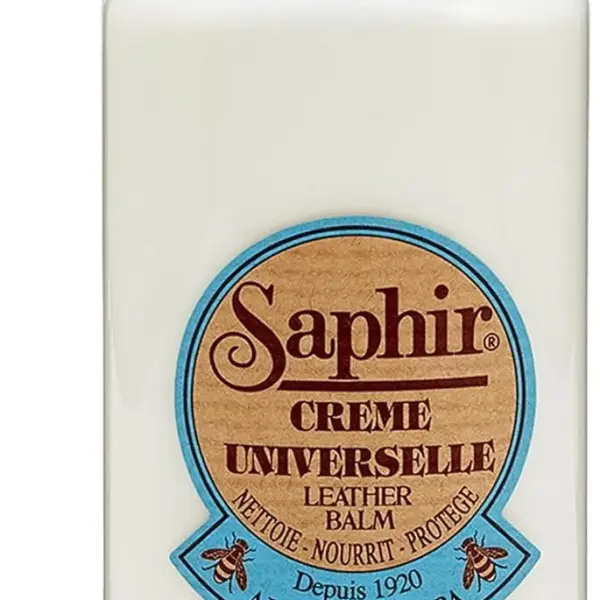 SAPHIR Beauté du Cuir Crème Universelle - All-Purpose Leather Balm for Repair with Jojoba Oil & Beeswax - Non-Pigmented Cream