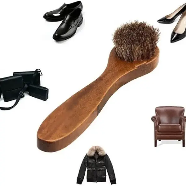 Long Wooden Handle Brush Shoe Boot Varnish Shine Clean Degrease for Scrub Boots Care Kit