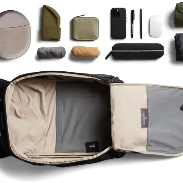 Bellroy Transit Workpack Second Edition (20 liters, laptops up to 16”, tech accessories, gym gear, shoes, water bottle, daily essentials) - Black