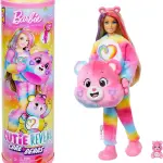 Barbie Cutie Reveal Care Bears Doll & Accessories, Series 2 Togetherness Bear with 10 Surprises Including Color Change & Mini Bear