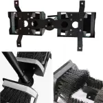 Double Foot Shoe Cleaner - Heavy-Duty Boot Scrubber with Sturdy T-Handle & Anti-Slip Base, Perfect for Mud/Dirt Removal, Ideal for Garden, Farm & Entryway Use