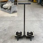 Double Foot Shoe Cleaner - Heavy-Duty Boot Scrubber with Sturdy T-Handle & Anti-Slip Base, Perfect for Mud/Dirt Removal, Ideal for Garden, Farm & Entryway Use