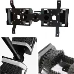 Double Foot Shoe Cleaner - Heavy-Duty Boot Scrubber with Sturdy T-Handle & Anti-Slip Base, Perfect for Mud/Dirt Removal, Ideal for Garden, Farm & Entryway Use
