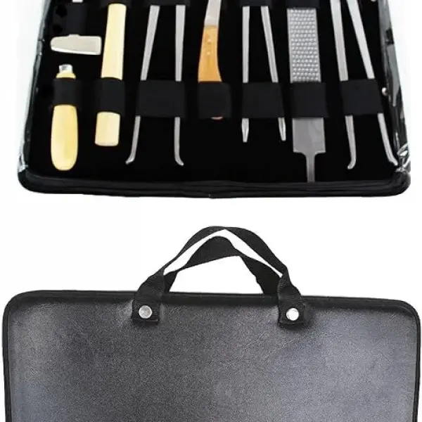 8 Piece Horse Equine Farrier Hoof Grooming Shoe Care Tool Kit w/Carry Bag