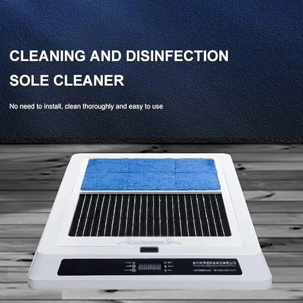 Shoe Cleaner Polisher, Sole Cleaning Machine, Entrance Shoe Brush Fully Automatic Dust- Workshop Cleaning, Deep Cleaning Without Leaving Traces, for Hotel Entrance Hall Sales Cente