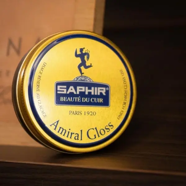 Saphir Amiral Gloss – Leather Shoe Care Polish Wax for High Gloss Mirror Shine for Dress Shoes - 50 ml