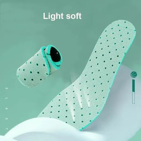 JSEIAJB Breathable Sport Insole Lightweight Soft Ventilate Soles Insert Feet Care Men Women Cool Shoe Pads