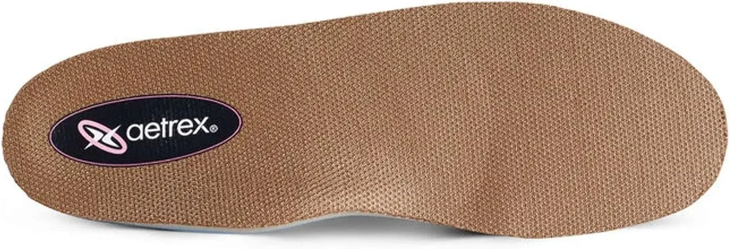 Aetrex L2200 Women's Memory Foam Arch Support Inserts for Women - Plantar Fasciitis Relief Shoe Insoles for Women Standing All Day