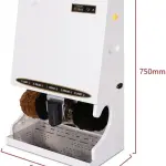 Automatic Electric Veal Shoe Polisher Machine - Induction Shoe Polishing Brush for Effortless Cleaning and Shining (White)