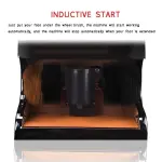 Automatic Electric Veal Shoe Polisher Machine - Induction Shoe Polishing Brush for Effortless Cleaning and Shining (White)