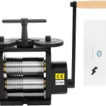 3in1 Press Tool Rolling Mill, Machine Jewelry Making Manual Combination Hand Crank Tableting Flatten Machine Tool, for Arts, Crafts & Sewing, DIY