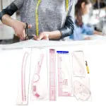 French Curve Ruler Set, Sewing Ruler Tailoring Tool, Pattern Making Ruler with Detailed Scale for Beginners Tailors Designers
