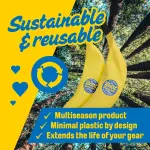 Boot Bananas Shoe Moisture Absorber | Long-Lasting, Reusable Sports Shoe Drying Inserts Without Heat or Electricity | Eco-Conscious | Drys Footwear in 4 to 6 Hours | 1 Pair