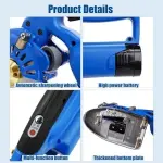 Electric Fabric Rotary Cutter - Adjustable Speed, Cuts 100-125mm Thick Multi-Layer Fabric & Leather, Efficient Sewing Tool for Quilting & Crafting