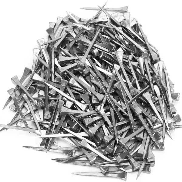 Horseshoe Nails, E6 250PCS Firmly Horse Hoof Nails with Good Elasticity Steel Hoof Pegs Securing Accessory for Horse Training Equestrian Sports