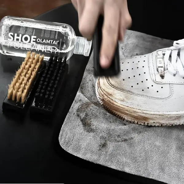Shoe Cleaner Kit for Sneaker, Cleaning Kit, Sneaker 10Oz with 3 Brush & Microfiber Towel Included, Shoe, Suede, Boot, Canvas, PU, Fabric, etc,Clear,(Madala-SC-210201)