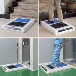 Sole Cleaning Machine, Automatic Shoe Cleaning Machine, Entrance Shoe Brush, Shoe Cleaner and Polisher, with Motion Sensor, for Homes, Hotels and Commercial Spaces