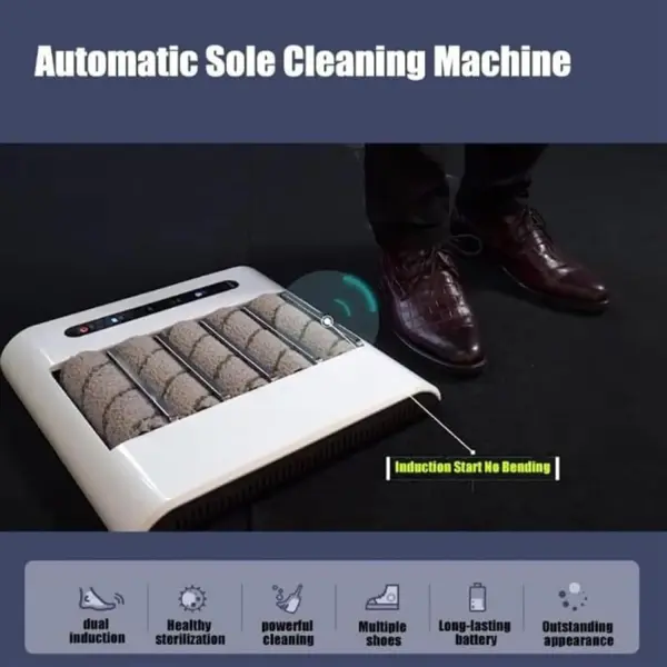 Fully Automatic Rechargeable Shoe Cleaning Machine, 260RPM Induction Polisher Brush, Efficient Electric Shoe Cleaner for Home & Professional Use, Fast & Easy Shoe Care