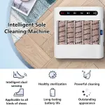 Automatic Electric Shoe Polisher & Cleaner, Induction Sole Cleaning Machine, Waterless 1000PA Suction, Quick 5s Wipe, Ideal for Home & Office Use