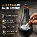 Eagle Shoe Cream Polish Kit – 3 Piece Boot & Shoe Polish with Shoe Cream, Shine Cloth & Applicator