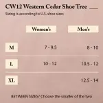 FootFitter Western Cedar Boot Tree for Cowboy Boots, Shoe Trees for Men & Women, USA-Grown Cedar Preserves Shape & Freshness