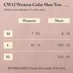 FootFitter Western Cedar Boot Tree for Cowboy Boots, Shoe Trees for Men & Women, USA-Grown Cedar Preserves Shape & Freshness