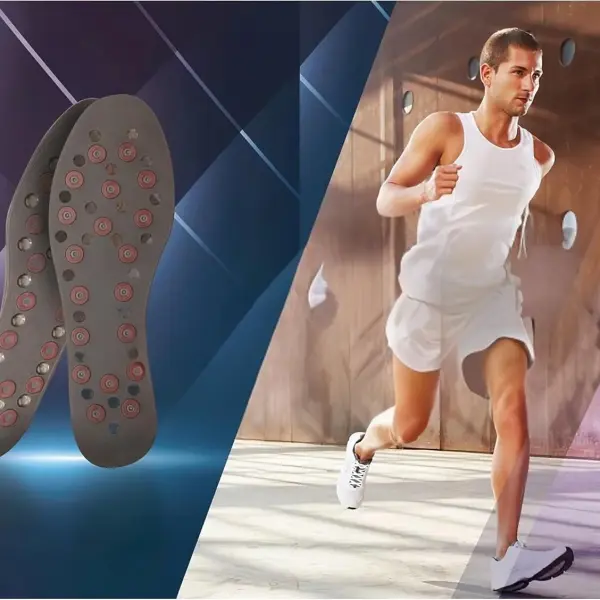 Magnetic Insoles for Women & Men for Nikken Kenko mStrides 20201 -Shoe Insoles Men/Women for Work, Running, Walking -Comfortable Sneaker Magnetic Acupressure Foot Support -Shoe Accessories(Small, 5-9)