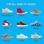 POYCHI Shoe Cleaner Kit – Portable Sneaker Soles Scrubber Rag for Leather, Suede & More