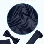 S.H. Churchill & Co. Men's 4 Piece Vest Set, with Bow Tie, Neck Tie & Pocket Hankie
