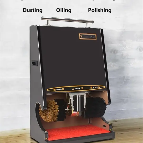 Electric Shoe Polisher Machine,Automatic Induction,Double Combination Brush,Smooth Operation,for Family Hotel(C)