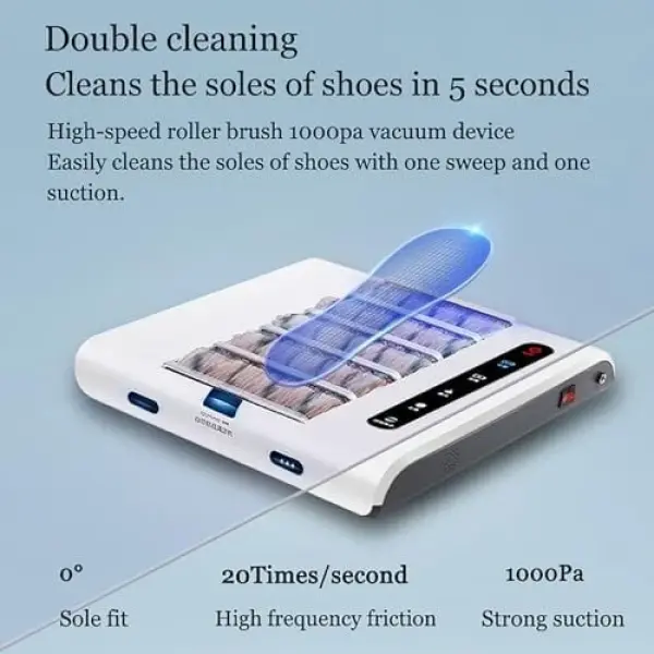 Rechargeable Automatic Shoe Sole Cleaner - 260RPM Induction Polisher, Fast 5s Cleaning Brush for Home & Office, Effortless Shoe Care, Quick & Efficient Footwear Maintenance