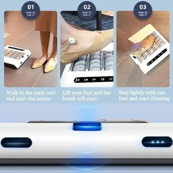 Rechargeable Automatic Shoe Sole Cleaner - 260RPM Induction Polisher, Fast 5s Cleaning Brush for Home & Office, Effortless Shoe Care, Quick & Efficient Footwear Maintenance