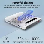 Fully Automatic Electric Shoe Polisher - Waterless Sole Cleaning Machine, Suction Induction Cleaner, 500 RPM Rechargeable Brush for Effortless Shoe Care