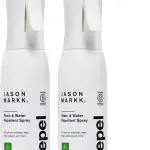 Jason Markk Shoe & Sneaker Protector Repel Spray, Water & Stain Repellent for Shoe and Sneaker Care, Non-Aerosol Footwear Protector Spray, Safe for Leather, Suede, Nubuck, Cotton, Knits, 5.4oz, 2 Pack