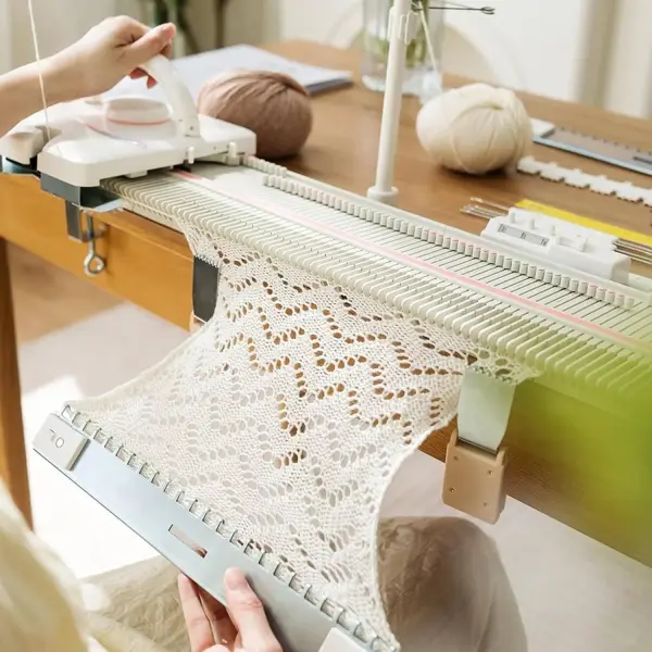 Automatic Knitting Machine,6.5mm Medium Gauge,150 Needle,Plastic Home Knitting Machine, Home Sewing Tool Set