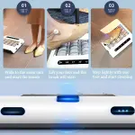 Automatic Shoe Sole Cleaning Machine - Rechargeable Induction Polisher, 260RPM Quick Wipe Brush for Home & Office, Effortless Shoe Care in 5 Seconds