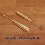 Shoe Horns, Long Handle Metal Shoehorn Brass Shoehorn for Men Women Kids Seniors