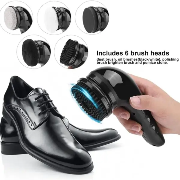 Portable Handheld Automatic Electric Shoe Polisher Polishing Machine Cleaning Brush Leather Care Tools