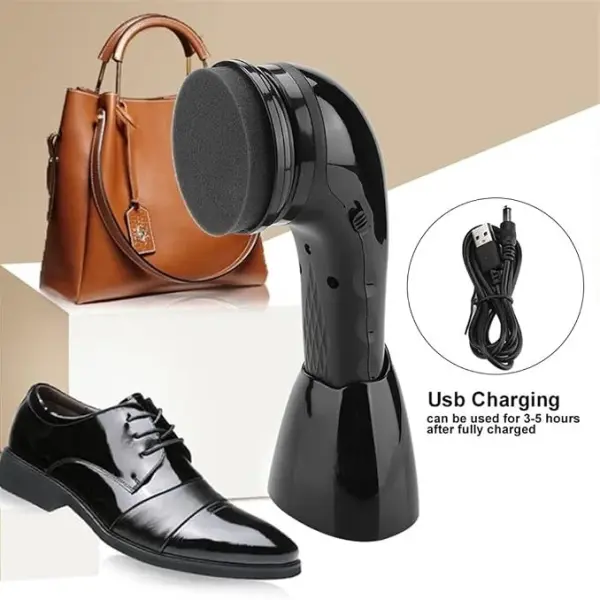 Portable Handheld Automatic Electric Shoe Polisher Polishing Machine Cleaning Brush Leather Care Tools