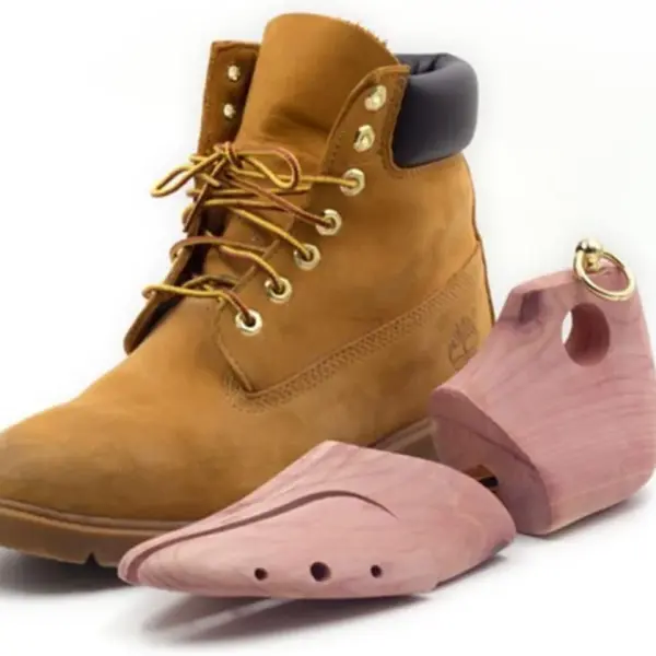 JSEIAJB 1 Pair Red Cedar Wood Adjustable Shoe Shaper Men's Shoe Tree Stretcher Support for Men Boot Expander Device(EU 45 46)