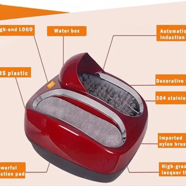 JSEIAJB 220V Fully Automatic Intelligent Shoe Sole Cleaning Machine Polishing Equipment Cleaner Instead of Covers(D)
