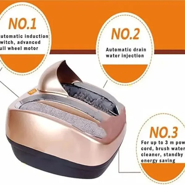 JSEIAJB 220V Fully Automatic Intelligent Shoe Sole Cleaning Machine Polishing Equipment Cleaner Instead of Covers(D)