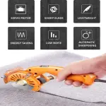 Carpet Cutting Tool - Electric Rotary Cutter for Fabric, Leather, and Carpet - 100mm Blade - 110-220V (110C)