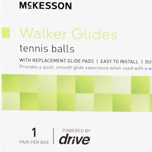 McKesson Walker Glides, Tennis Balls, Replacement Glide Pads, 10 Pairs