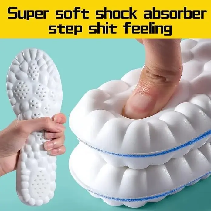 JSEIAJB Memory Foam Orthopedic Sport Insoles for Shoes Sole Cushion Running Shock-Absorbant Breathable Soft Pad