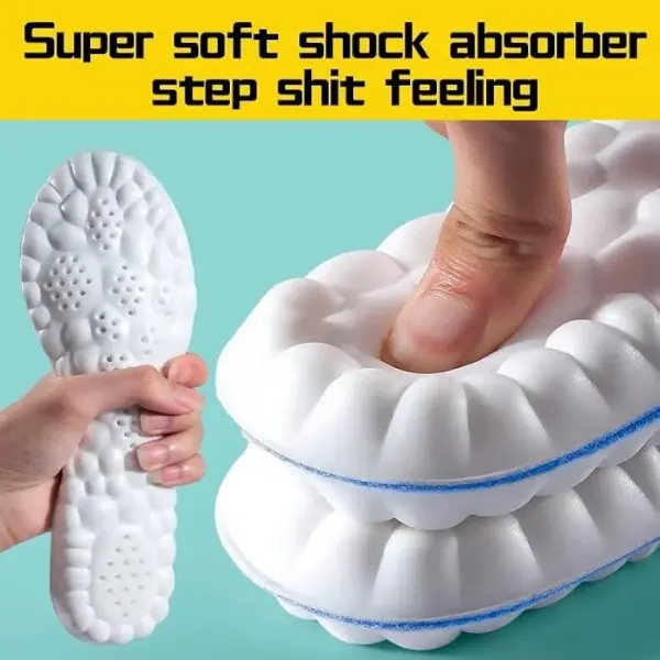 JSEIAJB Memory Foam Orthopedic Sport Insoles for Shoes Sole Cushion Running Shock-Absorbant Breathable Soft Pad
