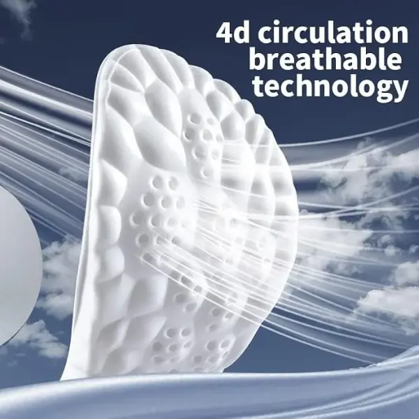 JSEIAJB Memory Foam Orthopedic Sport Insoles for Shoes Sole Cushion Running Shock-Absorbant Breathable Soft Pad