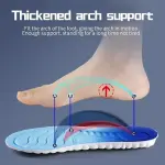 JSEIAJB Memory Foam Orthopedic Sport Insoles for Shoes Sole Cushion Running Shock-Absorbant Breathable Soft Pad