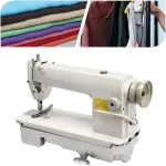 Industrial Straight Stitch Sewing Machine, 8700 Head-Portable Sewing Machine, Thick Material Leather Sewings Tool, H Replaceable Presser Foot and Adjusting Stitch Clamp for Garment Stores